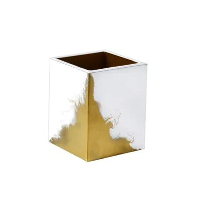 Mike & Ally Lava Gold Make Up Brush Holder In Gold;pure