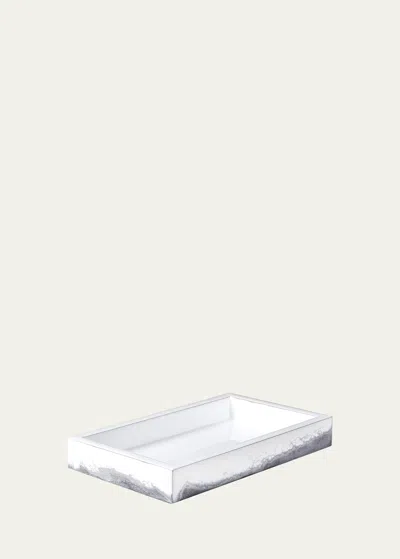 Mike & Ally Lava Small Vanity Tray In Silver