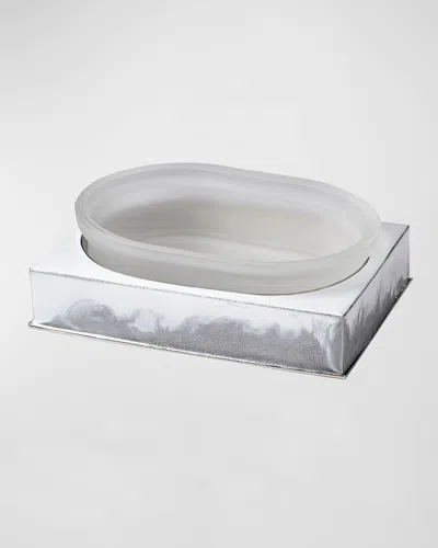 Mike & Ally Lava Soap Dish In Silver