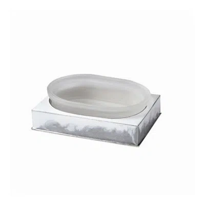 Mike & Ally Lava Soap Dish In Silver;pure