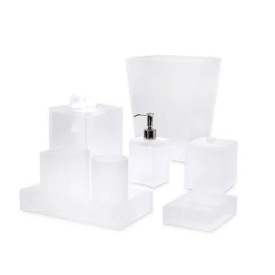 Mike & Ally Lucite Medium Tray In Frosted Snow