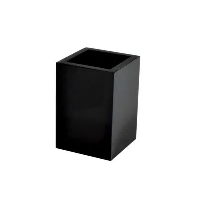 Mike & Ally Lucite Toothbrush Holder In Black