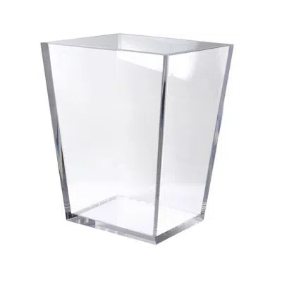 Mike & Ally Lucite Waste Basket In Clear