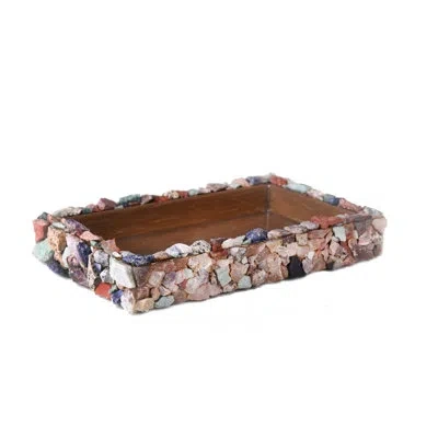 Mike & Ally Mojave Stone Tray In Multi