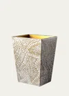 Mike & Ally Prosecco Wastebasket And Liner In Gold