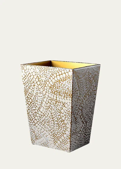 Mike & Ally Prosecco Wastebasket And Liner In Gold