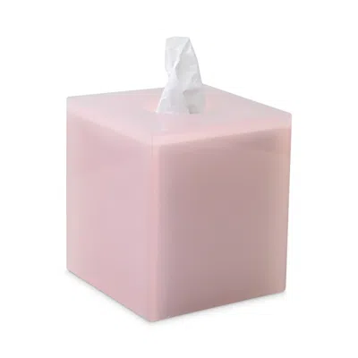 Mike And Ally Rose Lucite Boutique Tissue Box In Pink