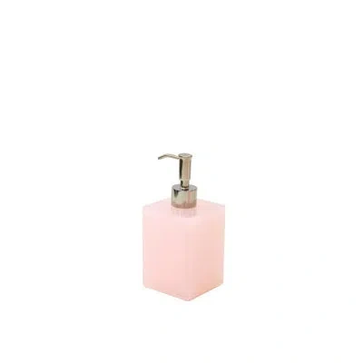 Mike & Ally Rosé Lucite Pump/ Silver In Pink