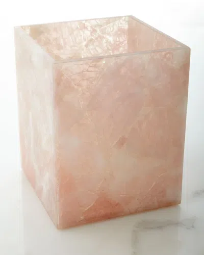Mike & Ally Rose Quartz Wastebasket