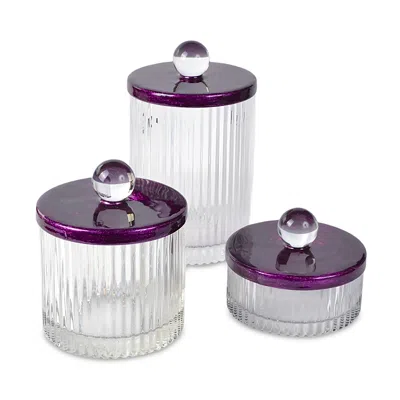 Mike And Ally Roxy 3-piece Jar Set In White