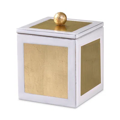 Mike And Ally Savoy Gold Leaf Container In Multi