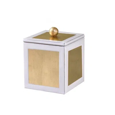 Mike & Ally Savoy Gold Leaf Container In Brown