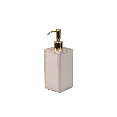 Mike & Ally Shagreen Soap Dispenser Pump – Luxury Faux Shagreen Refillable Lotion & Liquid Soap Dispenser In Gray