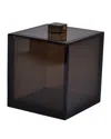 Mike & Ally Smoked Ice Lucite Container In Smoked