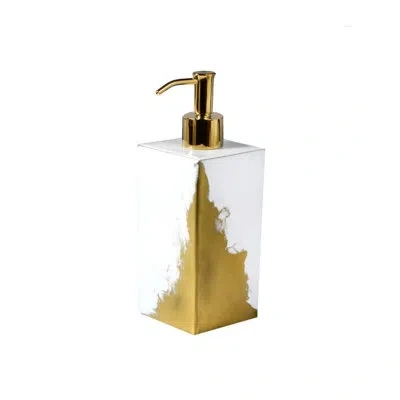 Mike & Ally Soap / Lotion Dispenser In Gold;pure
