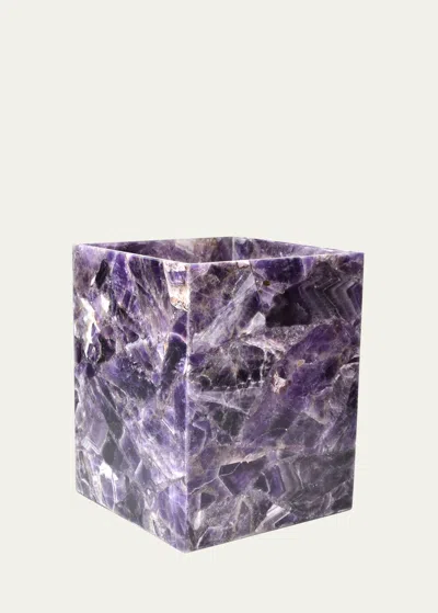 Mike & Ally Taj Amethyst Wastebasket In Purple