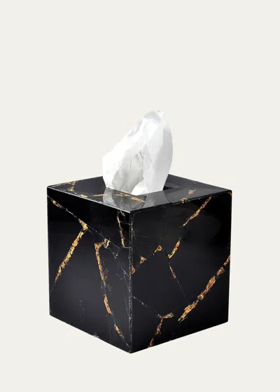 Mike & Ally Taj Boutique Tissue Box Cover In Black
