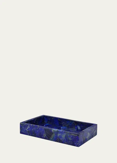 Mike & Ally Taj Lapis Vanity Tray In Blue