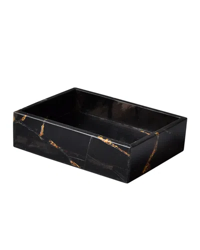 Mike & Ally Taj Soap Dish In Black/gold