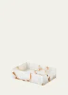 Mike & Ally Taj Soap Dish In White/gold