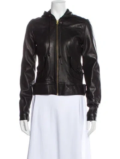 Pre-owned Mike & Chris Leather Jacket In Black