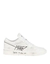 Mike Man Sneakers White Size 8 Leather In Multi