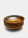 Mike Parry Slipware Pasta Bowls (set Of 4)  Abask Gift Set