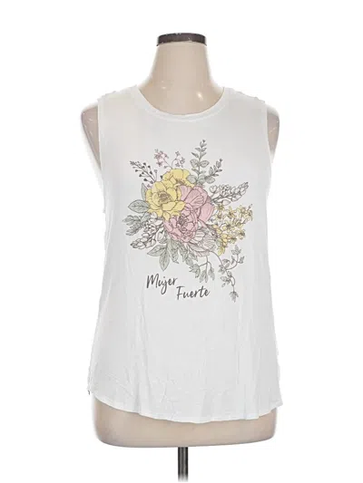 Pre-owned Miken Flow Sleeveless T-shirt In White