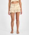 Miken Juniors Crochet Cover Up Tank Crochet Cover Up Skirt Exclusively At Macys In Biscotti