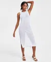 MIKEN JUNIORS' LOW-BACK MIDI DRESS SWIM COVER-UP, CREATED FOR MACY'S