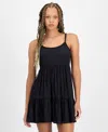 Miken Juniors' Tiered Dress Swim Cover-up, Exclusively At Macy's In Black