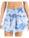 Miken Juniors' Tie-dye Cover-up Skirt, Created For Macy's Women's Swimsuit In Blue