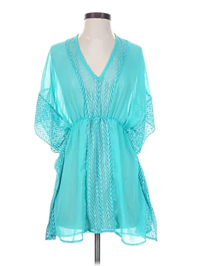 Pre-owned Miken Kimono In Teal