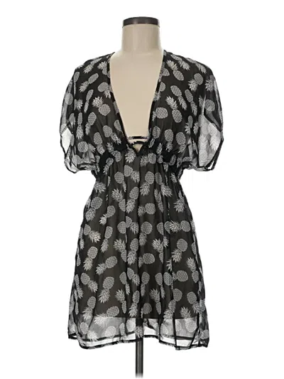 Pre-owned Miken Swim Cocktail Dress In Gray