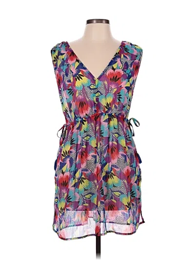 Pre-owned Miken Swim Cocktail Dress In Purple