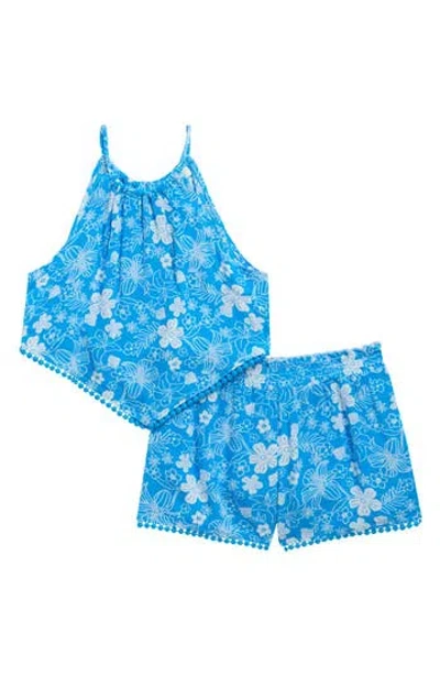 Miken Swim Kids' Tank & Shorts Set In Blue