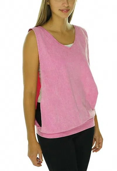Miken Women's Sleeveless Slash Top In Surfer Pink
