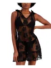 Miken Womens Summer Beachwear Cover-up In Black
