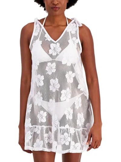 Miken Womens Summer Beachwear Cover-up In White