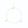 Miki & Jane Women's Gold Averie Diamond Circle & Hamsa Anklet In Gold