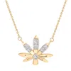 Miki & Jane Women's Gold Mary Jane Diamond Leaf Necklace In Gold