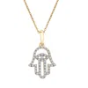 Miki & Jane Women's Gold Pompey Diamond Hamsa Pendant In Gold