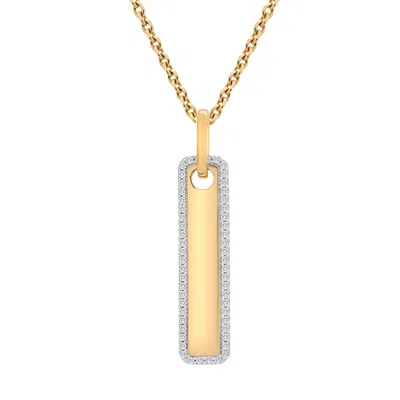 Miki & Jane Women's Gold Tebi Diamond Tag Pendant