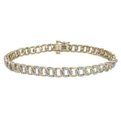 Miki & Jane Women's Gold Tyra Diamond Curb Link Bracelet