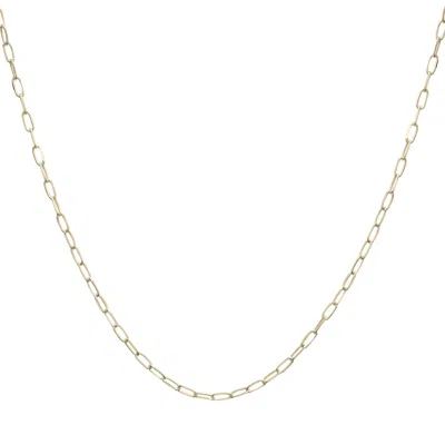 Miki & Jane Women's Midi Paperclip Chain Necklace - Yellow Gold