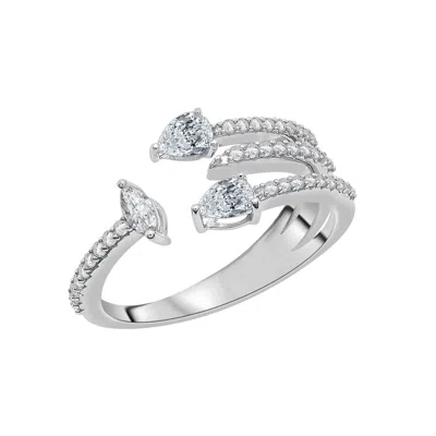 Miki & Jane Women's White Kylie Diamond Ring In Gold