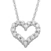 Miki & Jane Women's Zena 1/4 Cttw Diamond Heart Pendant In 14k White  Gold