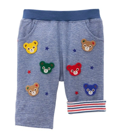 Miki House Kids' Bear And Star Sweatpants (2-7 Years) In Navy
