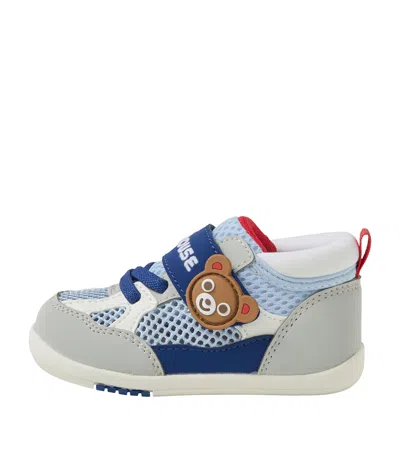 Miki House Kids'  Bear Appliqué Sneakers In Multi