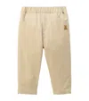 Miki House Bear Corduroy Trousers In Beige